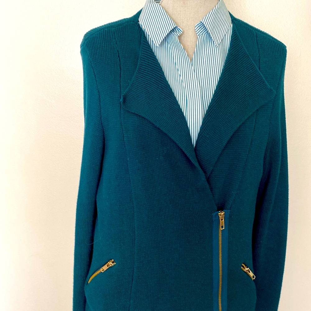 Chico’s button down shirt & coordinating tech sweater